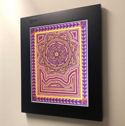 Sunset Mandala Art Print