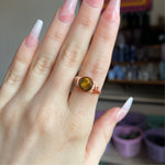 Faceted Tiger’s Eye Wire Wrapped Ring