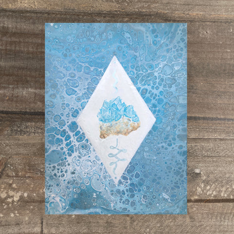 Celestite Crystal Art Prints