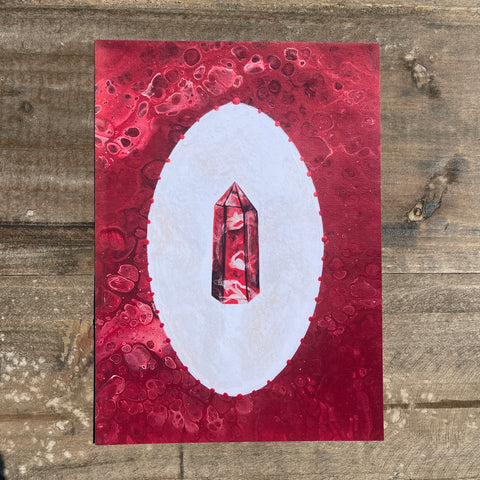 Red Jasper Crystal Art Prints