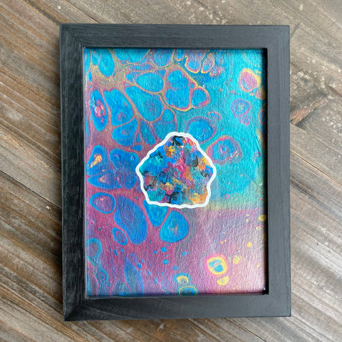 Chalcopyrite Framed Original Painting
