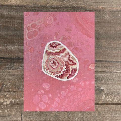 Rhodochrosite Crystal Art Prints