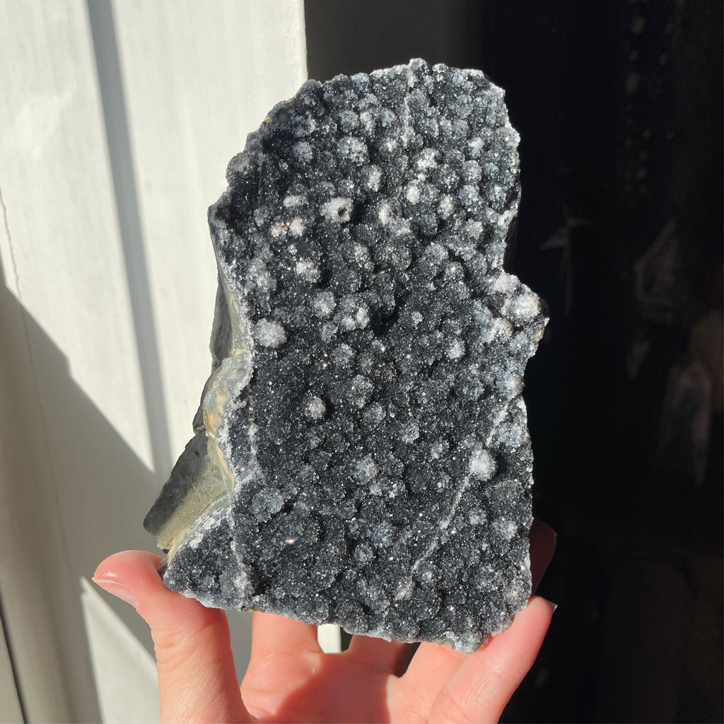 Black amethyst cluster sales