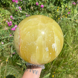 14 pound Lemon Calcite Sphere