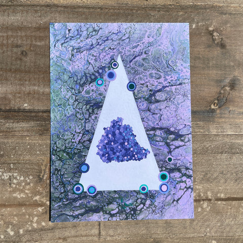 Grape Agate Crystal Art Prints