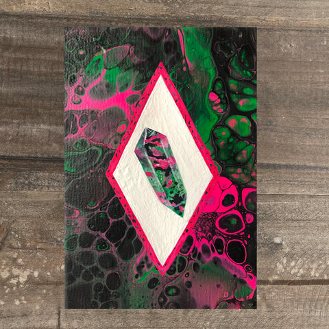 Ruby Zoisite Crystal Art Prints